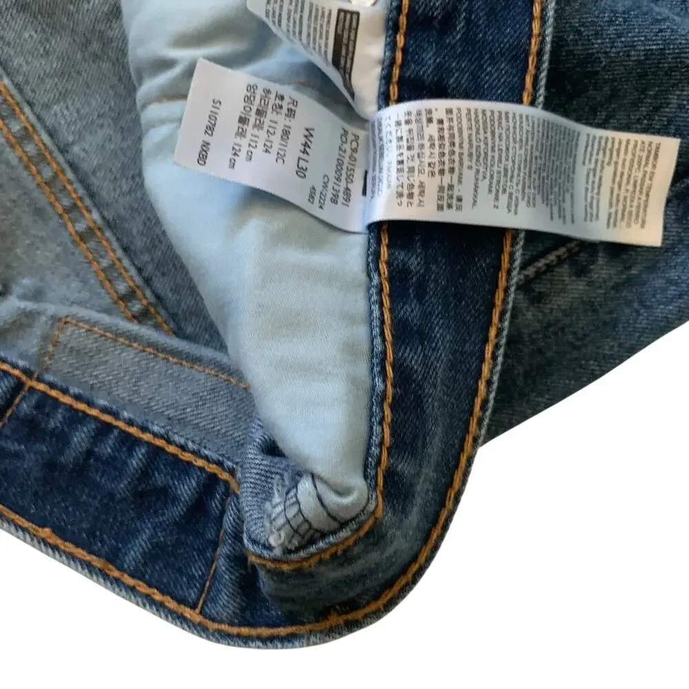 Levi's 550 Men's Size 44x30 Relaxed Fit Tapered Non-Stretch Denim Jeans